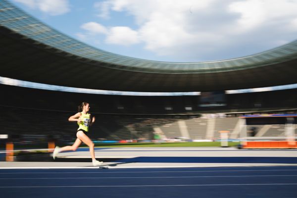 Svenja Pingpank (Hannover Athletics e.V.) waehrend der deutschen Leichtathletik-Meisterschaften im Olympiastadion am 26.06.2022 in Berlin
